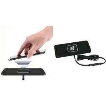 IWH base de carga inalámbrica con función de carga rápida, 1x USB-C, compacta, para dispositivos Qi, 1 ud. (019067)