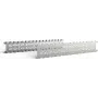 SCHROFF 23130084 kit de montaje en rack de 19 pulgadas - acero, galvanizado, 2 soportes, 4 tornillos M4x10, 4 tuercas M4, 4 arandelas, 4 arandelas de plástico