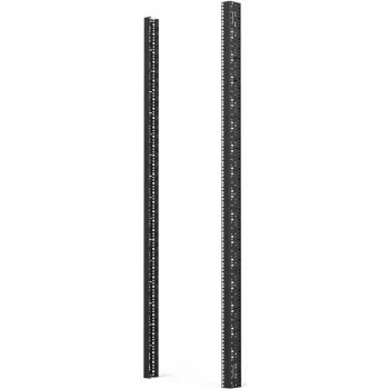 Schroff 23130-014 guía de montaje vertical, 38U, 1800 mm, acero, negro