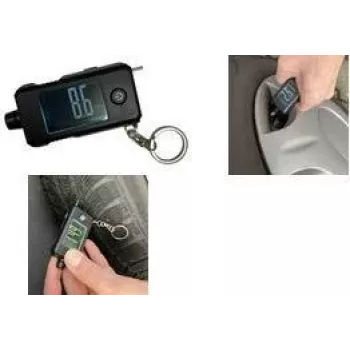 IWH medidor digital de presión de neumáticos y profundidad de dibujo con pantalla LCD, PSI, KPa, bar, kg/cm², 1 ud. (75562)