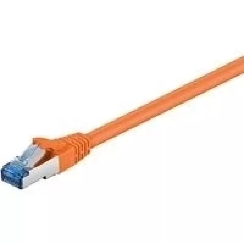 Wentronic Goobay Cable de red CAT 6a S/FTP, RJ45, 5 m, naranja, LSZH, cobre 93818