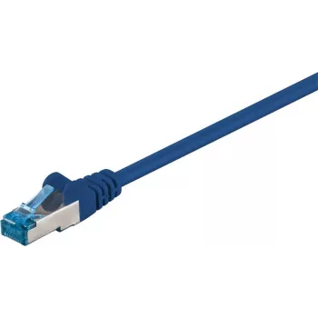 Wentronic 94131 Cable de red Cat6a S/FTP, conector RJ-45 macho a conector RJ-45 macho, contactos dorados, 10 Gbps, 500 MHz