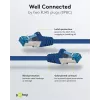Wentronic 94131 Cable de red Cat6a S/FTP, conector RJ-45 macho a conector RJ-45 macho, contactos dorados, 10 Gbps, 500 MHz