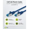 Wentronic 94131 Cable de red Cat6a S/FTP, conector RJ-45 macho a conector RJ-45 macho, contactos dorados, 10 Gbps, 500 MHz