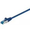 Wentronic 94131 Cable de red Cat6a S/FTP, conector RJ-45 macho a conector RJ-45 macho, contactos dorados, 10 Gbps, 500 MHz