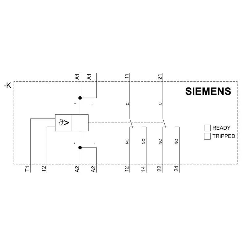 Siemens SIRIUS 3RN2 Relé térmico de sobrecarga 0,7-1,0 A clase 10 S00 bornes de tornillo 3RN2010-1BW30