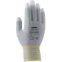Uvex Unipur Carbon Guantes de trabajo de protección de punto de nylon, talla 10, gris/negro, recubrimiento de PU en palma, antiestáticos 6055610