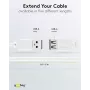Wentronic Cable alargador USB 2.0 A macho a hembra 5m blanco 96288