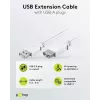 Wentronic Cable alargador USB 2.0 A macho a hembra 5m blanco 96288