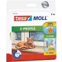 tesamoll cinta de sellado para puertas/ventanas autoadhesiva 6 m marrón (05463-00121-00)