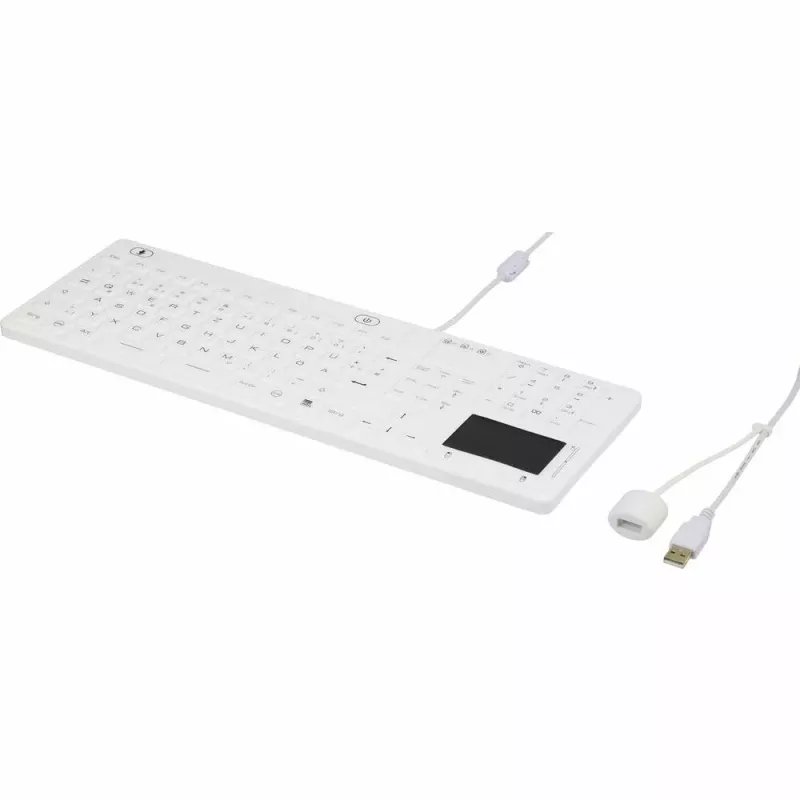 Renkforce iM-IKB110-WH teclado USB QWERTZ distribución alemana negro-blanco