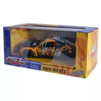 JAMARA BMW M4 GT3 1:24 coche RC amarillo 2,4 GHz 402627