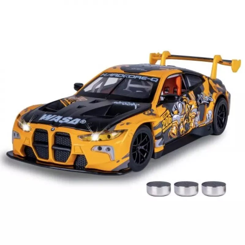 JAMARA BMW M4 GT3 1:24 coche RC amarillo 2,4 GHz 402627