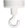 FRANKEN imán con gancho HM25, 4 kg de fuerza de sujeción, 25 mm de diámetro, blanco, 1 ud.