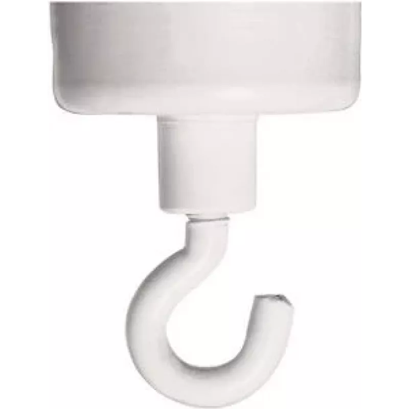 FRANKEN imán con gancho HM25, 4 kg de fuerza de sujeción, 25 mm de diámetro, blanco, 1 ud.