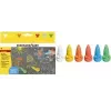 FABER-CASTELL EBERHARD FABER tiza de calle ratón, caja de cartón de 6 piezas, forma ergonómica de ratón, colores vivos, soluble en agua - 1 unidad (526561)