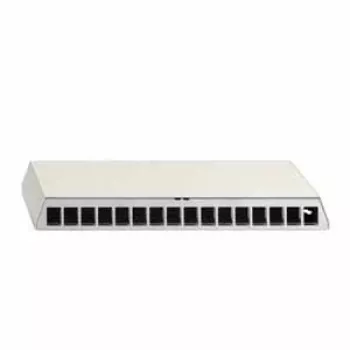 Rutenbeck panel de parcheo PP-UM A-16 AP, 16 puertos de superficie, blanco 23911115