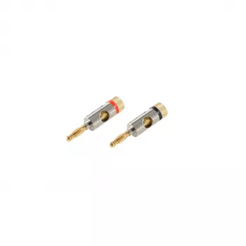 SHIVERPEAKS BASIC-S set de conectores banana, 2 piezas rojo/negro, metal dorado, 4 mm BS56210-SET