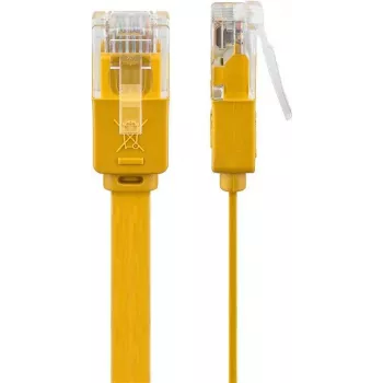 Wentronic cable de red RJ45 CAT6 0,5m, U/UTP, amarillo 96396