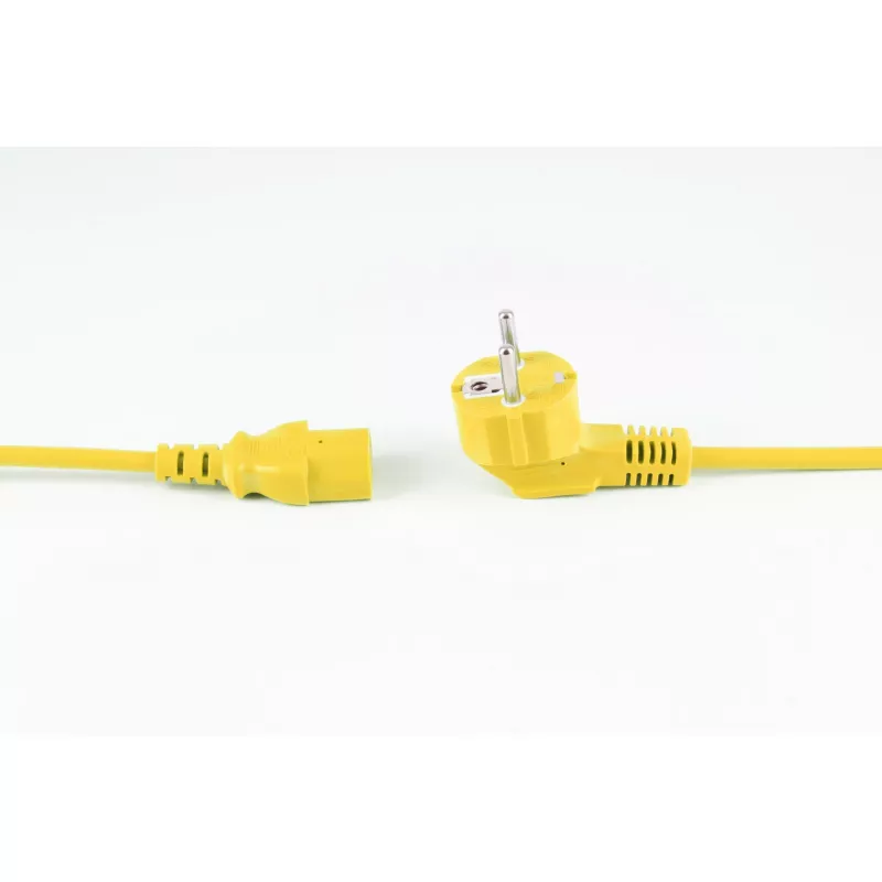 shiverpeaks BASIC-S cable de alimentación Schuko a IEC C13, 1,8 m, amarillo BS09-05182