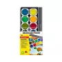 Faber-Castell Eberhard Faber caja de acuarelas Winner, 24 colores vivos, tapa transparente extraíble sirve como paleta de mezcla 578324