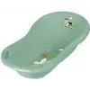 keeeper kids bañera para bebé Maria Funny Farm, Nordic Green, con tapón y dos compartimentos de almacenamiento, polipropileno 1842631506300