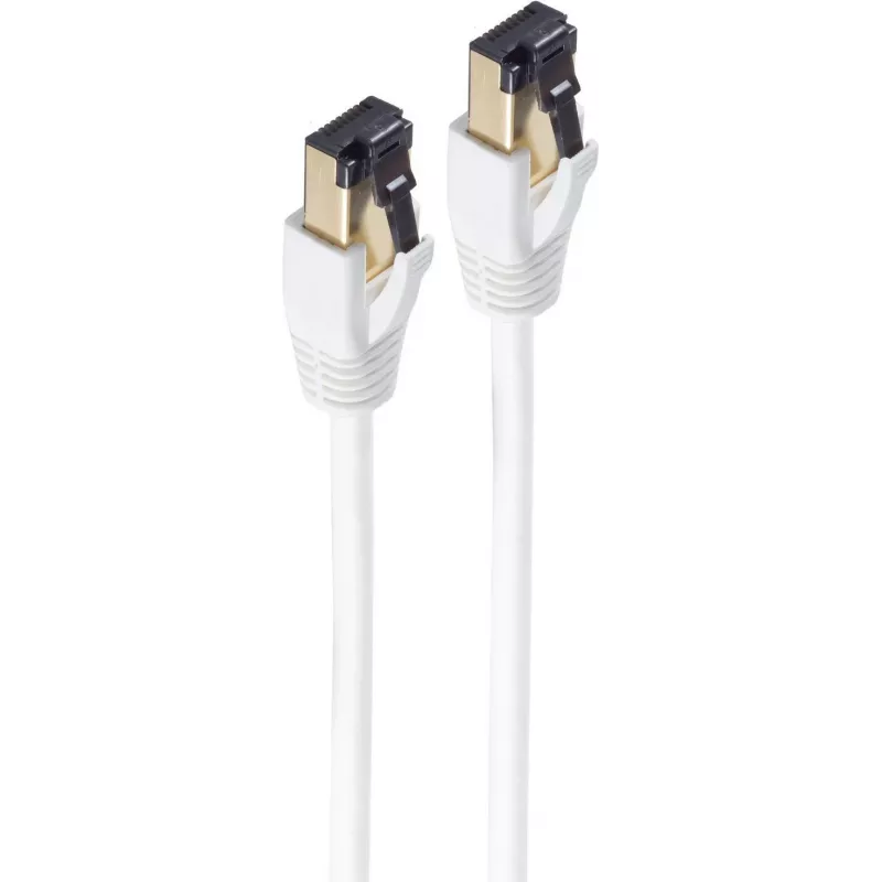 SHIVERPEAKS BASIC-S cable de red Cat.8 F/FTP, 5 m, blanco, RJ45 a RJ45, 40 Gbps, 2000 MHz, 568B BS08-41056