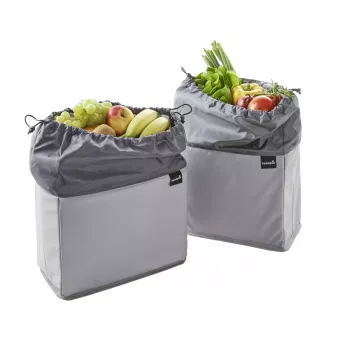 keeeper neo bolsa para frutas y verduras, 13 litros, grafito, cierre de cordón, ahorra espacio 1429582600000