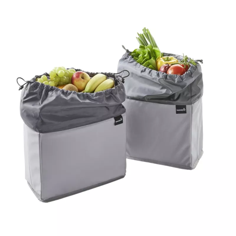 keeeper neo bolsa para frutas y verduras, 13 litros, grafito, cierre de cordón, ahorra espacio 1429582600000