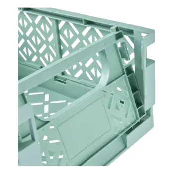 keeeper caja plegable mini fritzi, talla L, Nordic Green, 9,6 litros, caja de almacenamiento decorativa plegable, apta para alimentos, 1 ud. 1023431500000