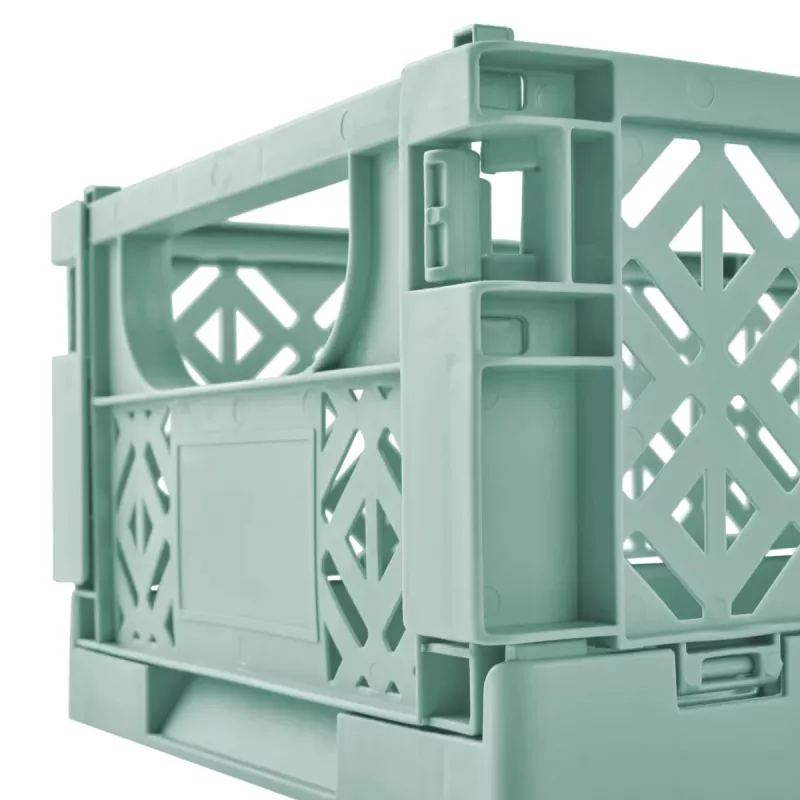 keeeper caja plegable mini fritzi, talla L, Nordic Green, 9,6 litros, caja de almacenamiento decorativa plegable, apta para alimentos, 1 ud. 1023431500000
