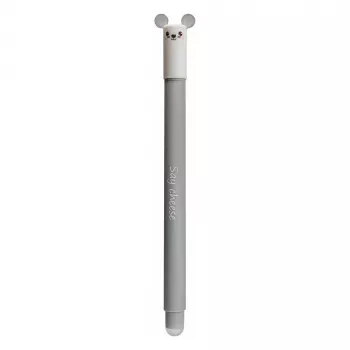 Faber-Castell Eberhard Faber Animal Erase it! Ratón bolígrafo de gel 0,7 mm azul, recargable, borrable (1 ud.) 582108