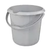 keeeper mika eco cubo de limpieza redondo, 10 litros, gris piedra, plástico 100% reciclado, asa ergonómica 1171015000000