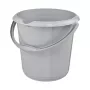 keeeper mika eco cubo de limpieza redondo, 10 litros, gris piedra, plástico 100% reciclado, asa ergonómica 1171015000000