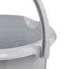 keeeper mika eco cubo de limpieza redondo, 10 litros, gris piedra, plástico 100% reciclado, asa ergonómica 1171015000000