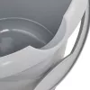 keeeper mika eco cubo de limpieza redondo, 10 litros, gris piedra, plástico 100% reciclado, asa ergonómica 1171015000000