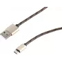 SHIVERPEAKS S-Conn Cable USB 2.0, USB-A a Micro-USB B, 0,9 m, marrón 14-50079