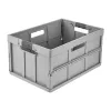 keeeper caja plegable profesional benno, 45 litros, Nordic Grey, caja de almacenamiento plegable con asas blandas, carga de 50 kg 1023713000000