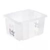 keeeper caja de almacenamiento karolina Stitch, 24 litros caja giratoria/apilable con tapa, PP, transparente, 1 ud. 1223700131900