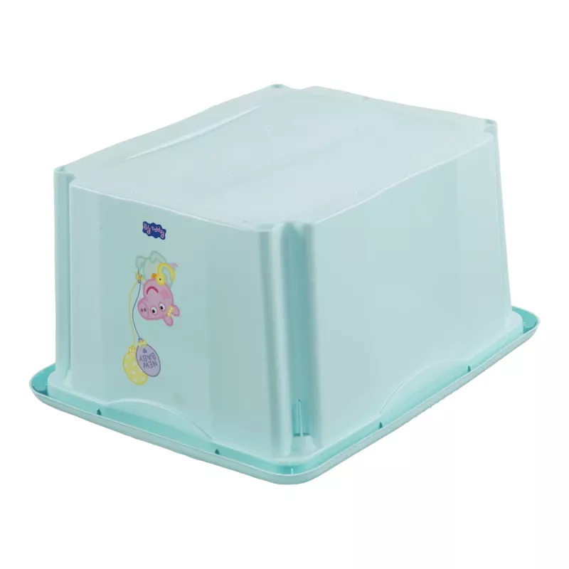 keeeper caja de almacenamiento karolina Peppa Pig, 24 litros caja giratoria/apilable con tapa, PP, aguamarina, 1 ud. 1223762433600