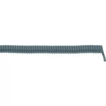 LAPP UNITRONIC SPIRAL LiF2Y11Y cable espiral, 4 x 0,25 mm², 200 mm recogido / 800 mm extendido, gris 73220351