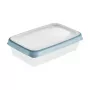 keeeper franco recipiente de almacenamiento para alimentos, 0,4 L, rectangular, borde azul 1079168000000