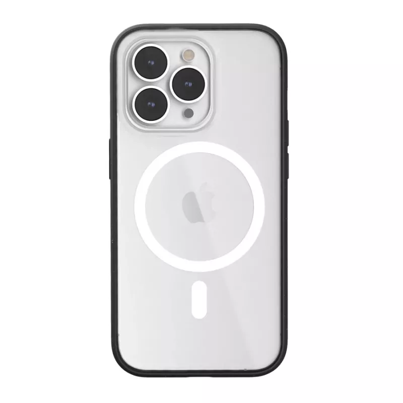 Woodcessories ECO646 Funda para iPhone 14 Pro Max transparente negra