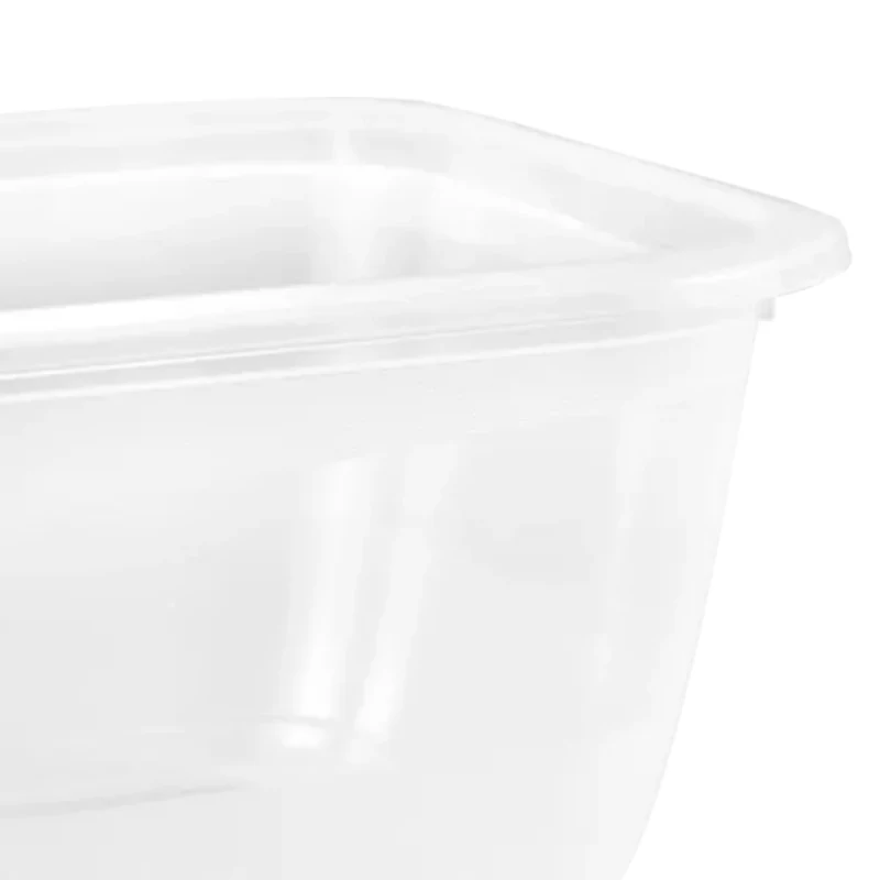 keeeper fredo fresh Set de recipientes para conservar alimentos, 2 x 3,3 L, rectangulares, transparentes con tapas grises 3068082700000