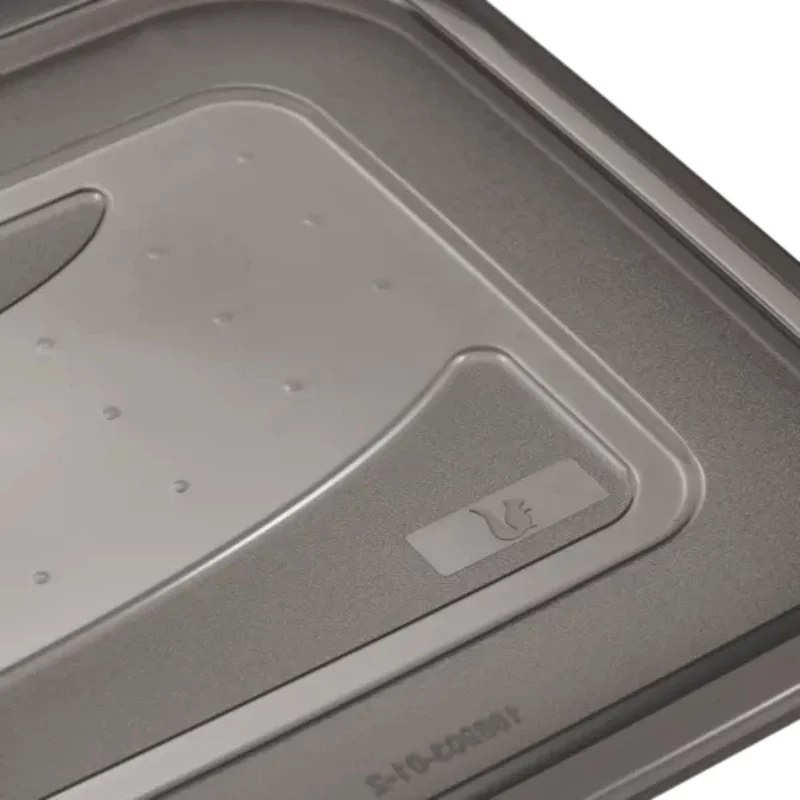 keeeper fredo fresh Set de recipientes para conservar alimentos, 2 x 3,3 L, rectangulares, transparentes con tapas grises 3068082700000