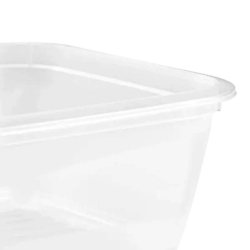 keeeper fredo fresh Set de recipientes de conservación, 3x 1,25 L, rectangulares, base transparente con tapa gris 3067582700000