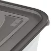 keeeper fredo fresh Set de recipientes de conservación, 3x 1,25 L, rectangulares, base transparente con tapa gris 3067582700000