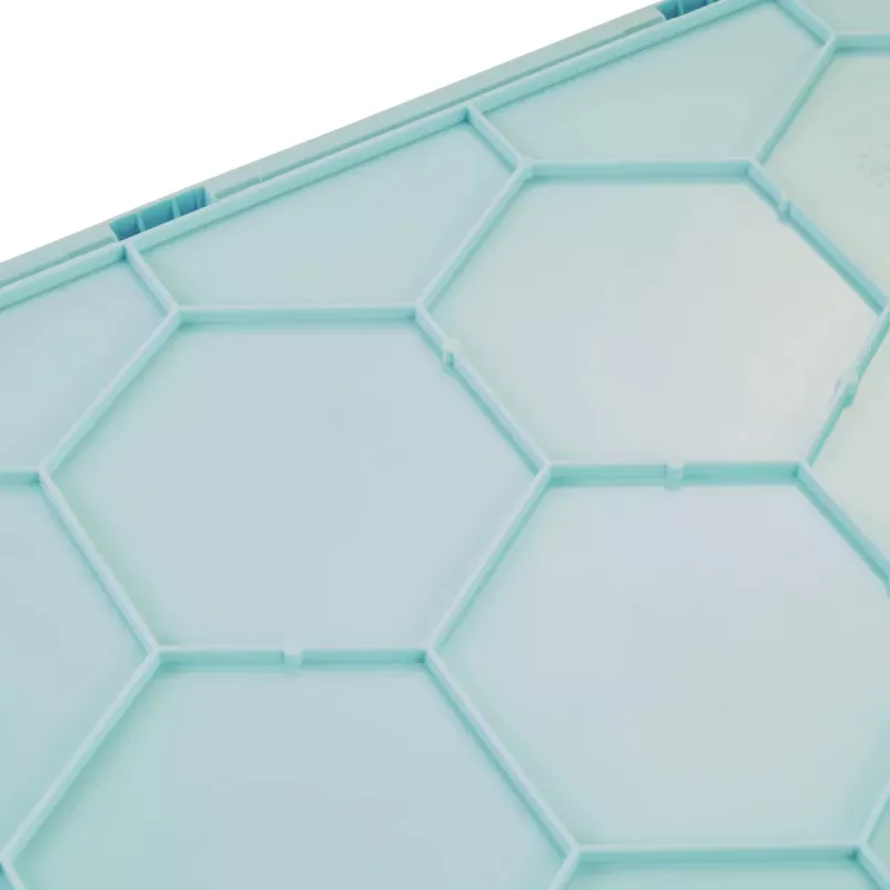 keeeper Caja plegable profesional lea, 32 litros, Aquamarin, carga 30 kg, asas Soft-Grip, PP/TPE, 1 unidad 10296624000NN