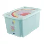 keeeper karolina Caja de almacenamiento Peppa Pig, 45 L, Aquamarin, con tapa, apilable 1223962433600