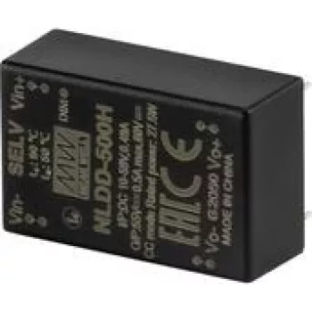 Mean Well NLDD-1400H Convertidor reductor DC/DC Controlador LED de corriente constante entrada 6-50V, salida 2-48V, 1400mA, atenuación PWM, montaje en PCB